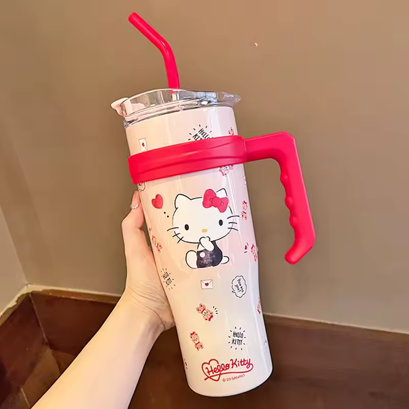 Whimsical Character Insulated Straw Tumbler
