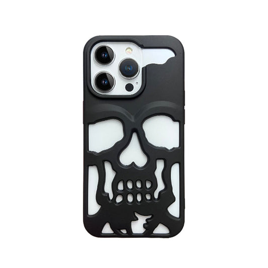 iPhone 14 Series Hollow Skull Design Case