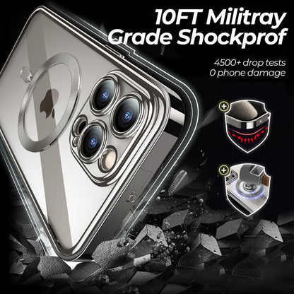 Opulent Clarity Dual Magnetic Glass Case - iPhone