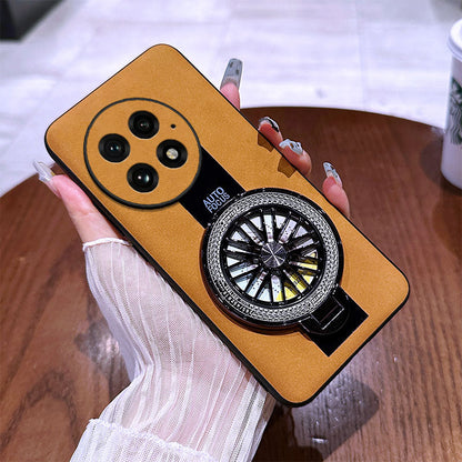 Ultimate Leather Wheel Ring Stand Case - OnePlus