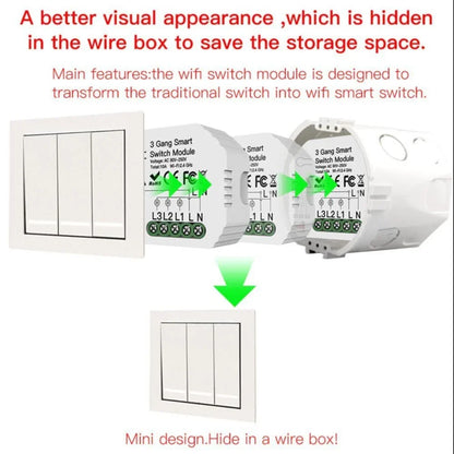 Mini Smart Switch DIY Smart Wireless Module for Home/Office