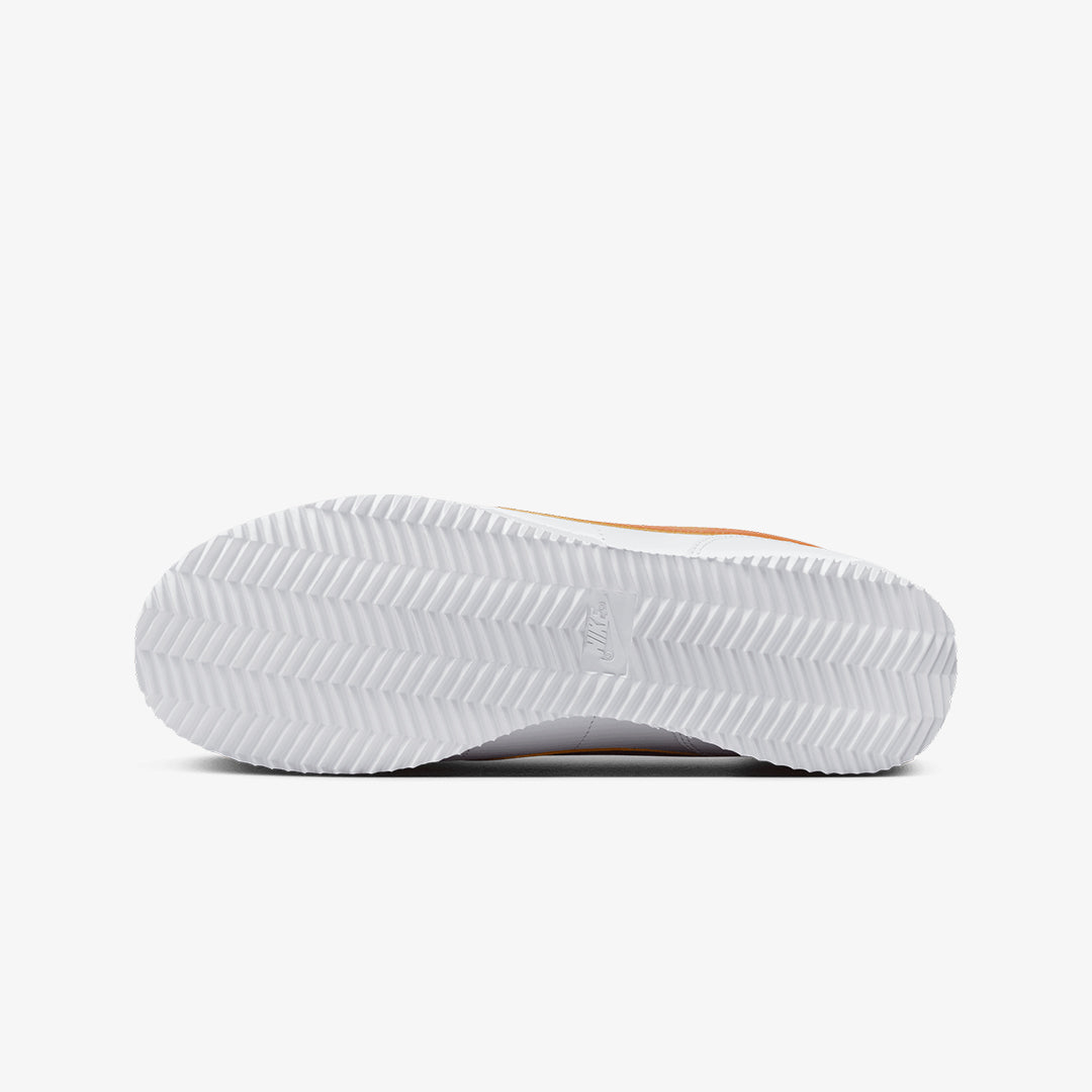 Nike | CORTEZ  { WHITE/CAMPFIRE ORANGE-JADE HORIZON