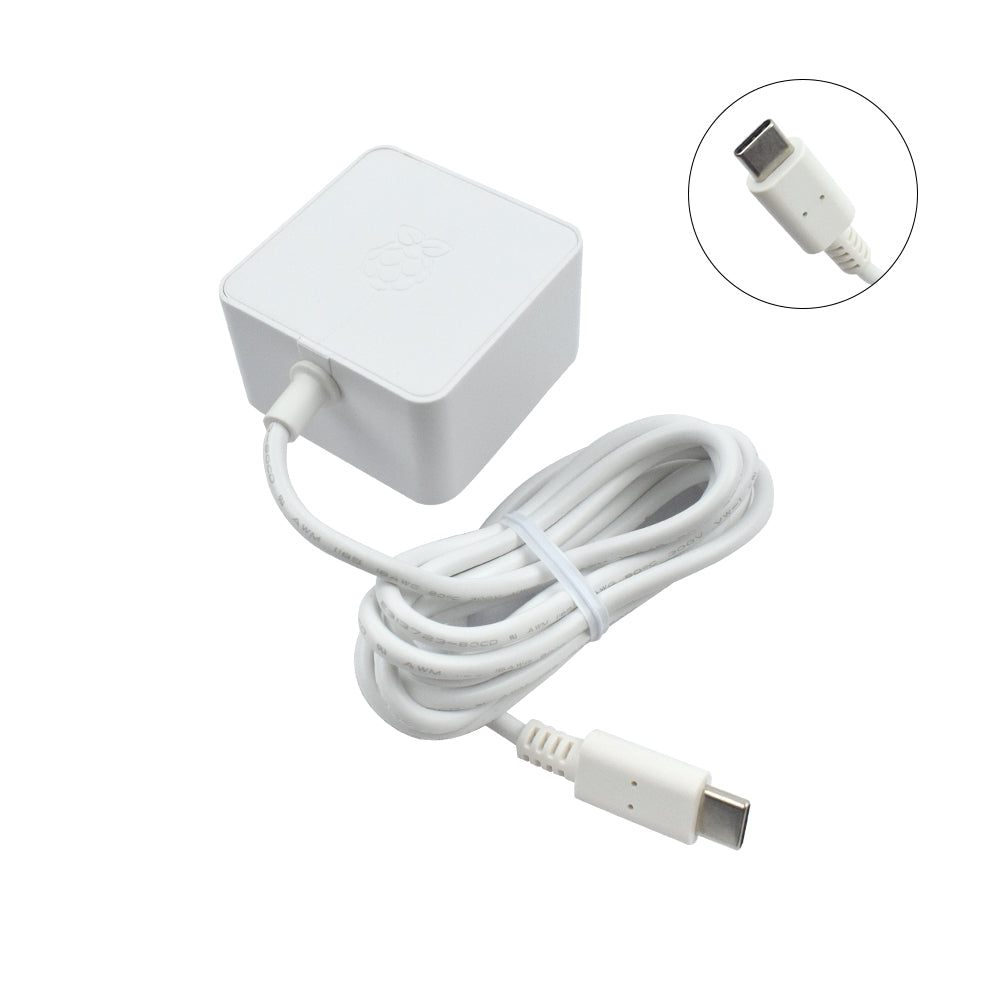 Raspberry Pi Official 5V 3A C-Type USB Power Supply