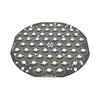 36V 54 LED 3W/3V 200mm Round Warm White Metal Core LED PCB