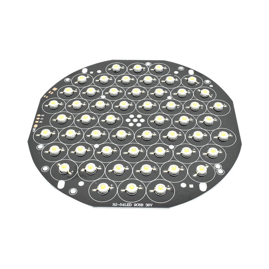 36V 54 LED 3W/3V 200mm Round Warm White Metal Core LED PCB