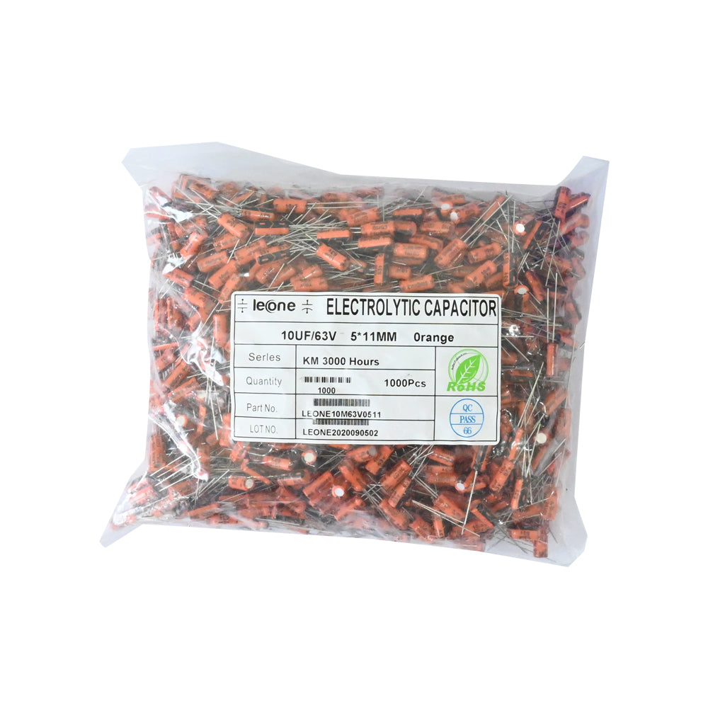 Leone 10uF 63V Electrolytic Capacitor