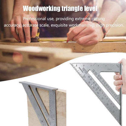 Metal-Body Triangle Double Sided Scale Ruler