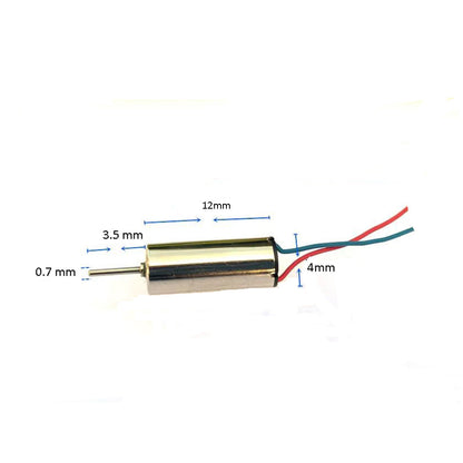 412 4mm Dia DC 3V-3.7V Magnetic coreless Micro Motor High Speed for Drones/Quadcopters/RC