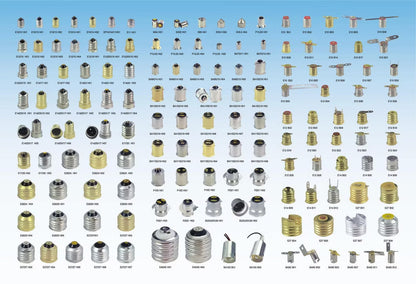 Metal Base Cap for Edison Screw Mini Bulb Holder
