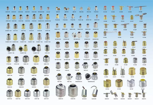 Metal Base Cap for Edison Screw Mini Bulb Holder