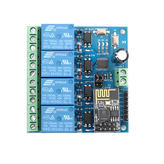 ESP8266 ESP-01 5V 4-Channels WiFi Relay Module for Home Remote Control Switch