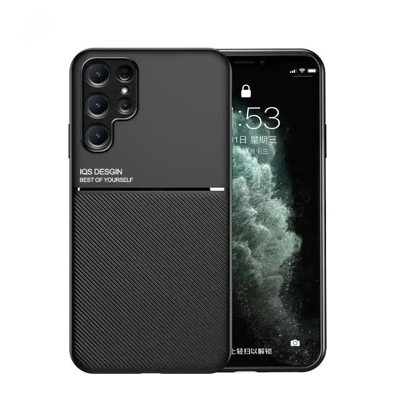 Luxe Slimline Moire Texture Grip Case - Samsung