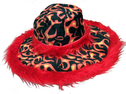 Women 18" Fuzzy Wide Edges Soft Plush Party Hat (MOQ-6) -Assorted