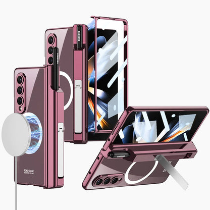 Galaxy Z Fold4 Magnetic Magsafe Metal Bracket S Pen Slot Case