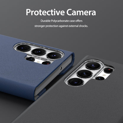 Premium Leather Bonnet Stand Case - Samsung