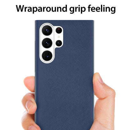 Premium Leather Bonnet Stand Case - Samsung