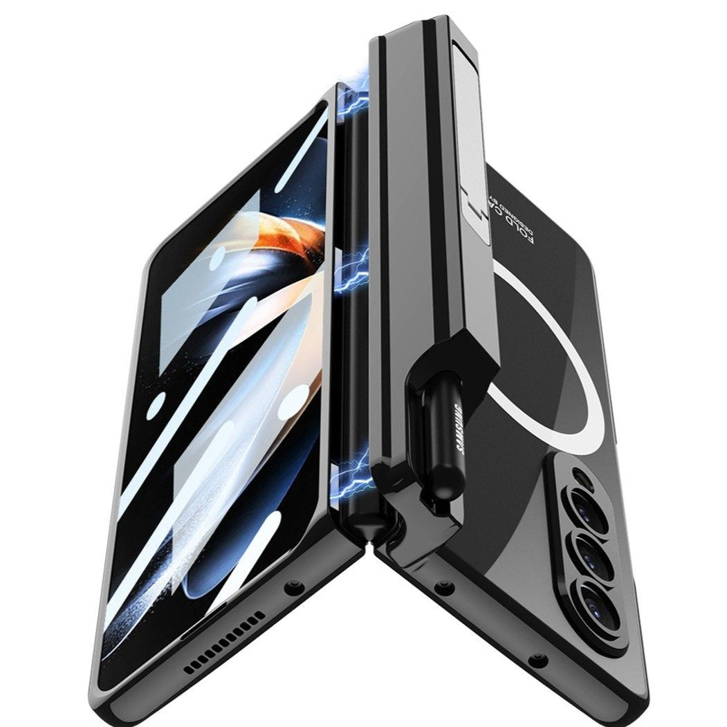 Galaxy Z Fold4 Magnetic Magsafe Metal Bracket S Pen Slot Case