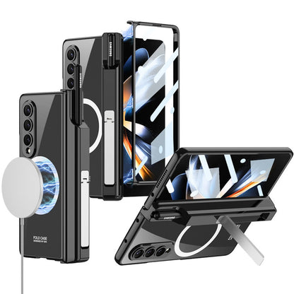 Galaxy Z Fold4 Magnetic Magsafe Metal Bracket S Pen Slot Case