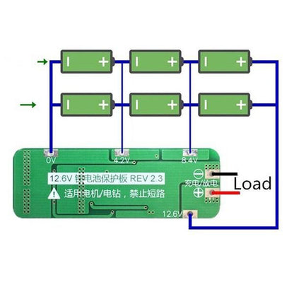 3S 20A 18650 Lithium Battery Protection Board (BMS)