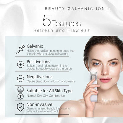 Microcurrent Galvanic Facial Massager Anti Aging Reduce Wrinkle Skin Tightening Face Lift Skin Firming Machine Home Spa Use