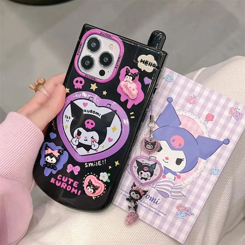 Chic Heart Mirror Case