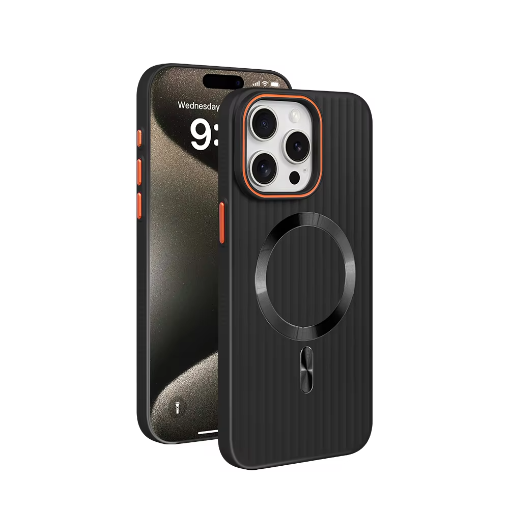 Frosted Stripes Pattern Magsafe Case- iPhone