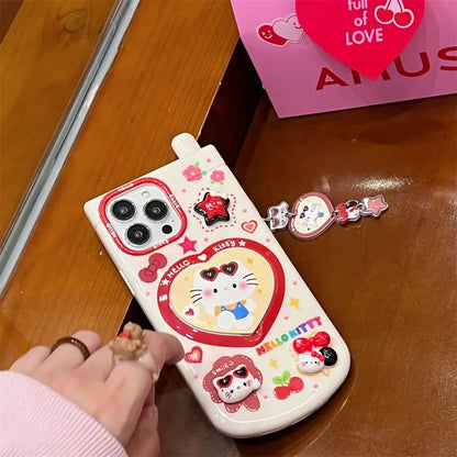 Chic Heart Mirror Case