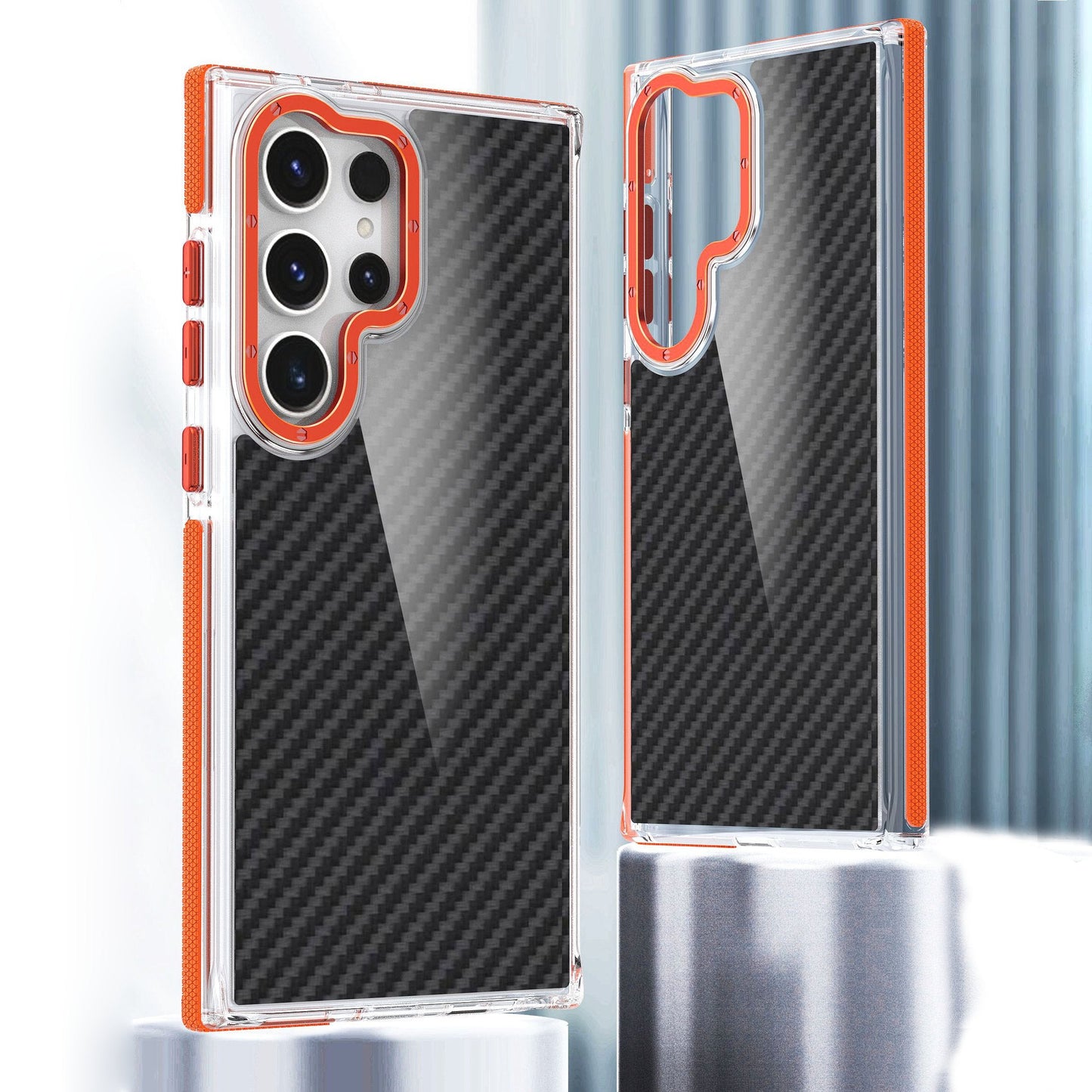 Hybrid Acrylic Carbon Fiber Bumper Case - Samsung