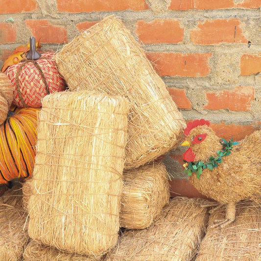 0709BA L11" Vintage Straw Bale Brick Rustic Hay Bales Home Decoration Fall Spring Party Festival Supplies Barn Accessory