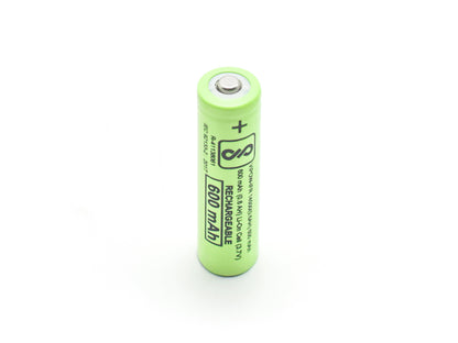 3.7V 600mAh 14500 Lithium-Ion Battery with Tip Top