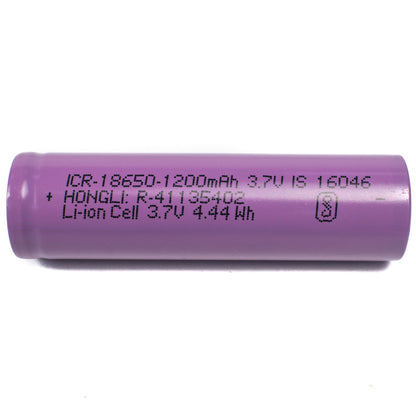 1200mAh ICR18650 3.7V Lithium-Ion Battery