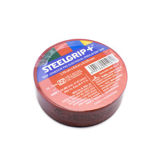 Pidilite Steelgrip+ Self Adhesive PVC Electrical Insulation Tape (Red)