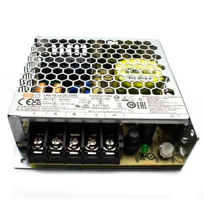 LRS-75-12 Mean Well SMPS - 12V 6A - 72W Metal Power Supply