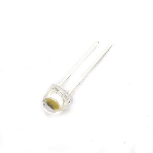 4.8mm Straw Hat Transparent LED Warm White Colour