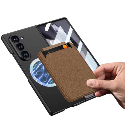 Prestigious Plaid Pattern Leather Case - Samsung