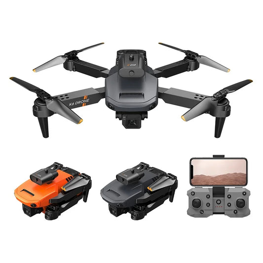 K6 Drone With Camera 4K HD Four Side 360 Obstacle Avoidance UAV Quadcopter Mini Drone