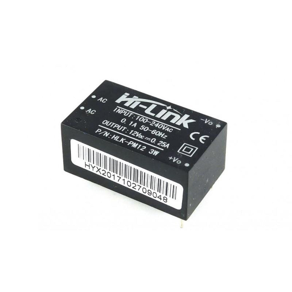 Hi-Link PM12 12V 3W AC-DC Power Converter (AC to DC Switch Power Supply Module)