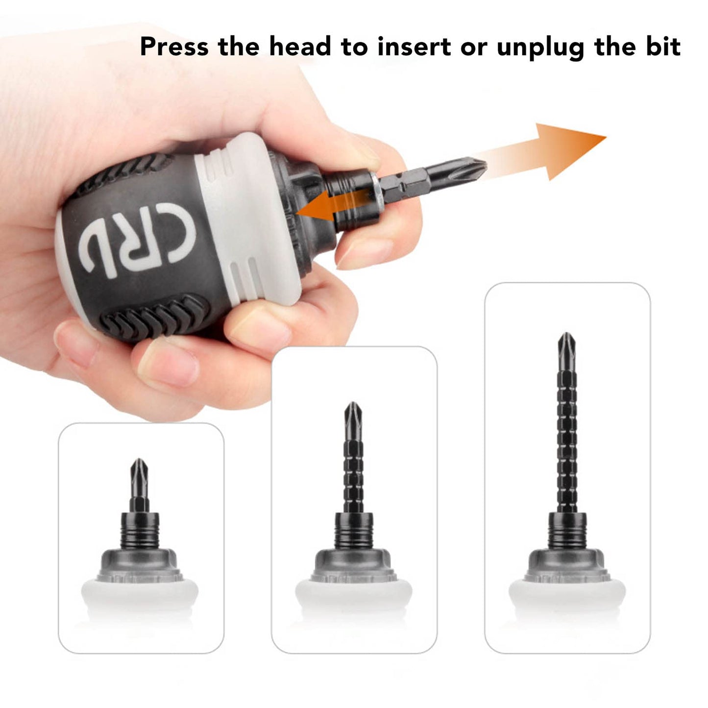 Ratcheting Double-Head Screwdriver with Storage Box