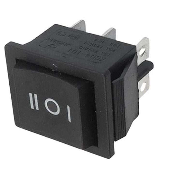 DPDT on-off-on Rocker Switch (16A) 250V AC - 6pin