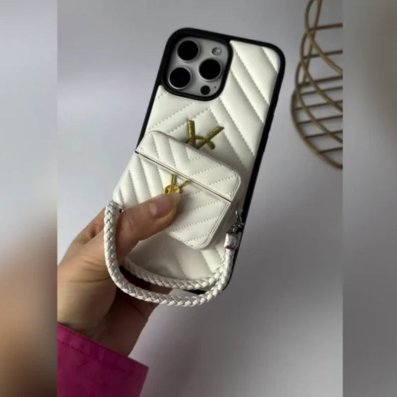 Luxe Handbag-Inspired  Case & Matching AirPods Cover