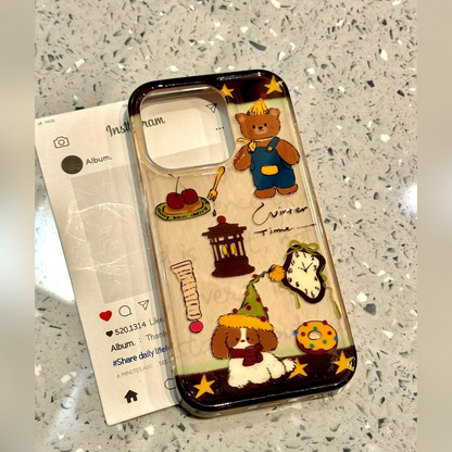 Whimsical Teddy & Vintage Charm Case
