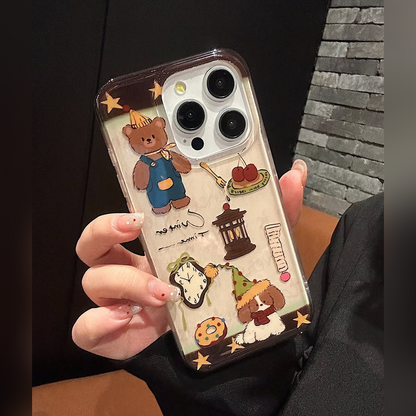 Whimsical Teddy & Vintage Charm Case