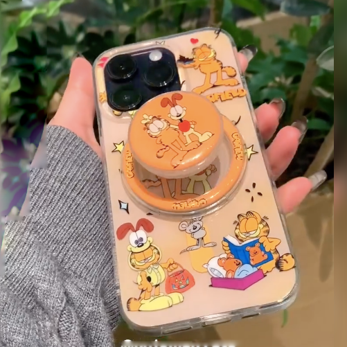 Garfield Cartoon Case with Phone Gripper