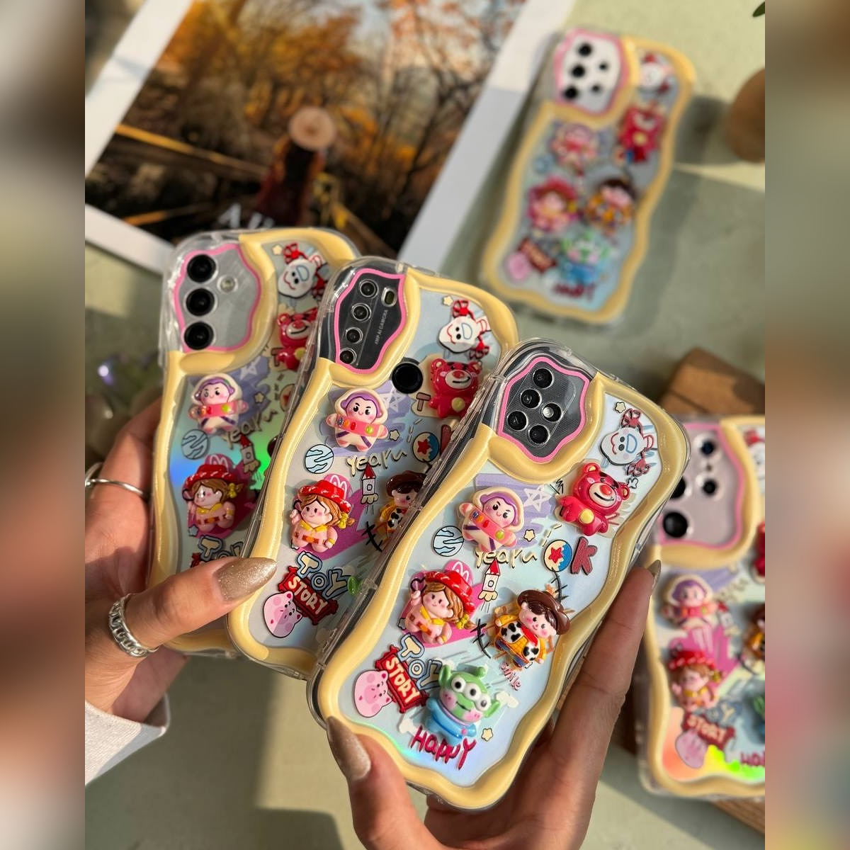 Cute 3D Toy-Themed Phone Case - Samsung