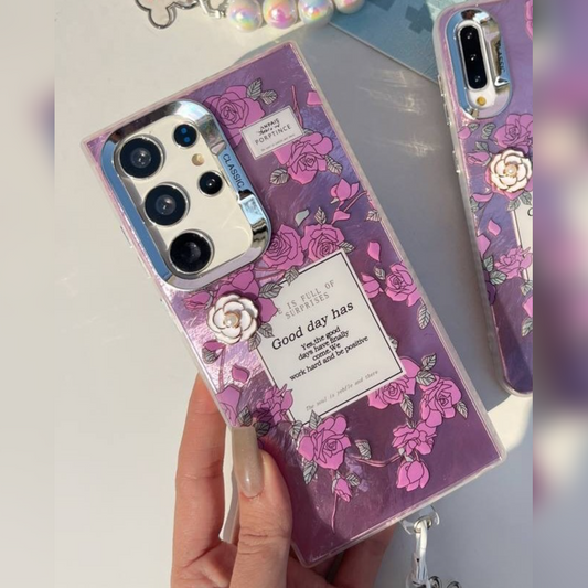 Vintage Rose Good Day Case With Charm - Samsung
