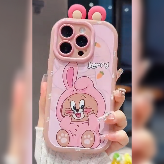 Adorable Pink Jerry Bunny Case