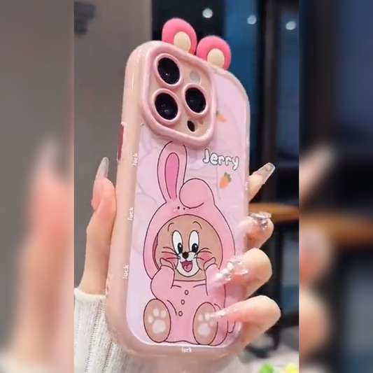 Adorable Pink Jerry Bunny Case