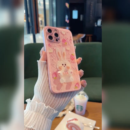 Charming Bunny 3D Plush Phone Case