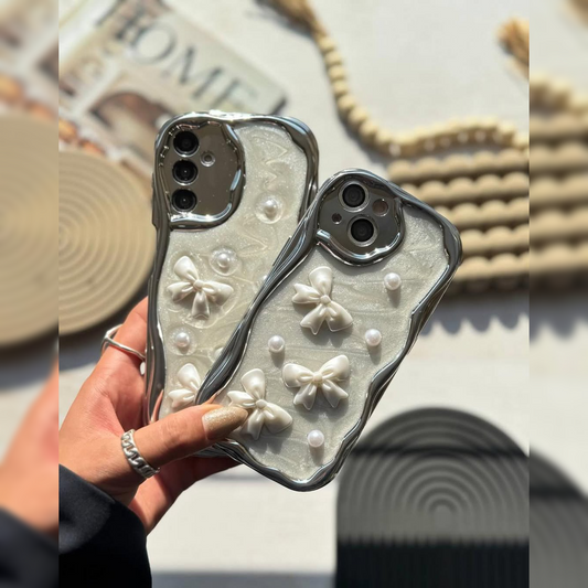 Angelic Pearl Bow Shell Case - Samsung