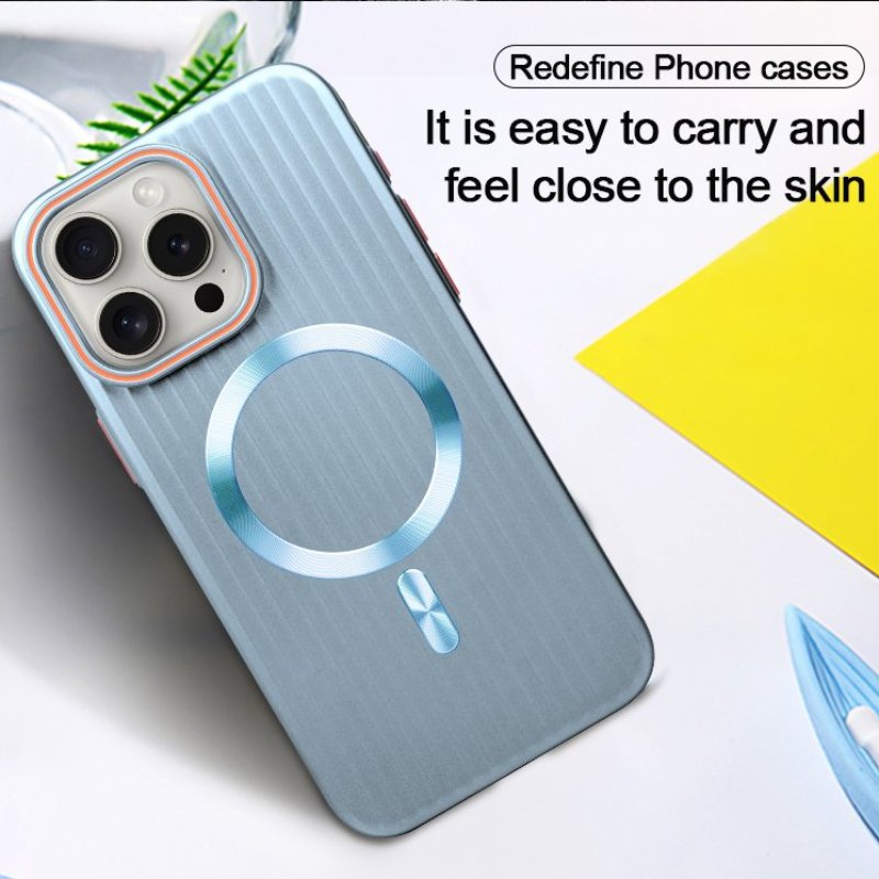 Frosted Stripes Pattern Magsafe Case- iPhone